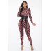Geometric Printed Jersey Jumpsuit