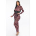 Geometric Printed Jersey Jumpsuit