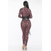Geometric Printed Jersey Jumpsuit
