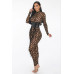 Geometric Printed Jersey Jumpsuit