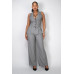 High-rise Stripe Wide Leg Pants