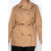 Double-breasted Notch Belted Coat