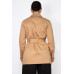 Double-breasted Notch Belted Coat