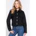 Long Slv Teddy Fleece Short Jacket