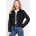 Long Slv Teddy Fleece Short Jacket