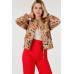 Zip Up Multi-print Jacket