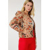 Zip Up Multi-print Jacket
