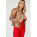 Zip Up Multi-print Jacket