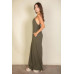 Spaghetti Strap Solid Wide Jumpsuit