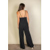Spaghetti Strap Solid Wide Jumpsuit