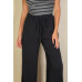 Drawstring Waist Wide Leg Minimalist Pants