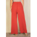 Drawstring Waist Wide Leg Minimalist Pants