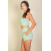 Simple Solid Color Tube Top And Shorts Two Piece Set