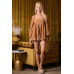 Velvet Long Sleeve Square Neck Flowy Romper