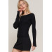 Long Sleeve Boat Neck Sweater