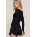 Long Sleeve Boat Neck Sweater
