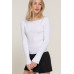 Long Sleeve Boat Neck Sweater