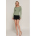 Long Sleeve Boat Neck Sweater