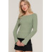 Long Sleeve Boat Neck Sweater
