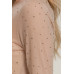Long Slv Mesh W/rhinestone Top