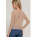 Long Slv Mesh W/rhinestone Top
