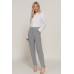 High Waist Pintuck Detail Long Pants