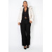 Insulated Zip-up Faux Fur Hooded Jacket