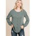 Solid Tr Spandex Long Sleeve Top