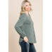 Solid Tr Spandex Long Sleeve Top