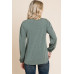 Solid Tr Spandex Long Sleeve Top