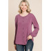 Solid Tr Spandex Long Sleeve Top