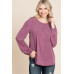 Solid Tr Spandex Long Sleeve Top