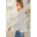 Hearts Hotfix Rhinestone Oversized Pullover