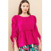 Round Neckline Babydoll Top