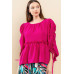 Round Neckline Babydoll Top