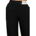 High-rise wide elastic contrast waist pants