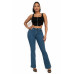 Zip-up square neck crop top