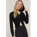 2-way zip closure sweater hoodie cardigan