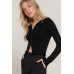 2-way zip closure sweater hoodie cardigan
