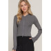 2-way zip closure sweater hoodie cardigan