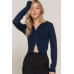 2-way zip closure sweater hoodie cardigan