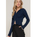 2-way zip closure sweater hoodie cardigan