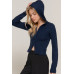2-way zip closure sweater hoodie cardigan