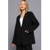 Long slv front button closure blazer