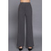 Back elastic straight woven long pants