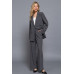Back elastic straight woven long pants
