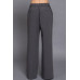 Back elastic straight woven long pants