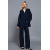 Back elastic straight woven long pants