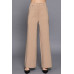 Back elastic straight woven long pants