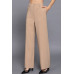 Back elastic straight woven long pants